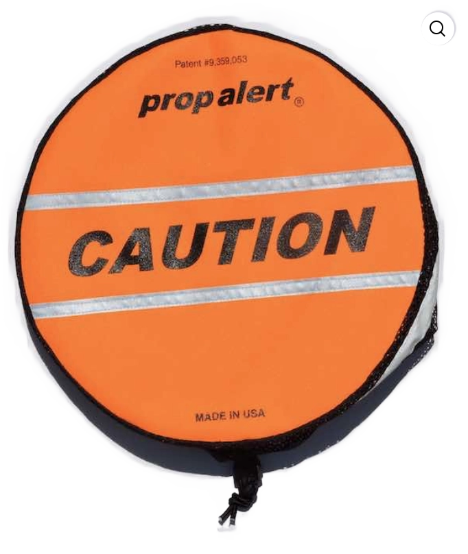Prop Alert Orange Caution Boat Prop Cover