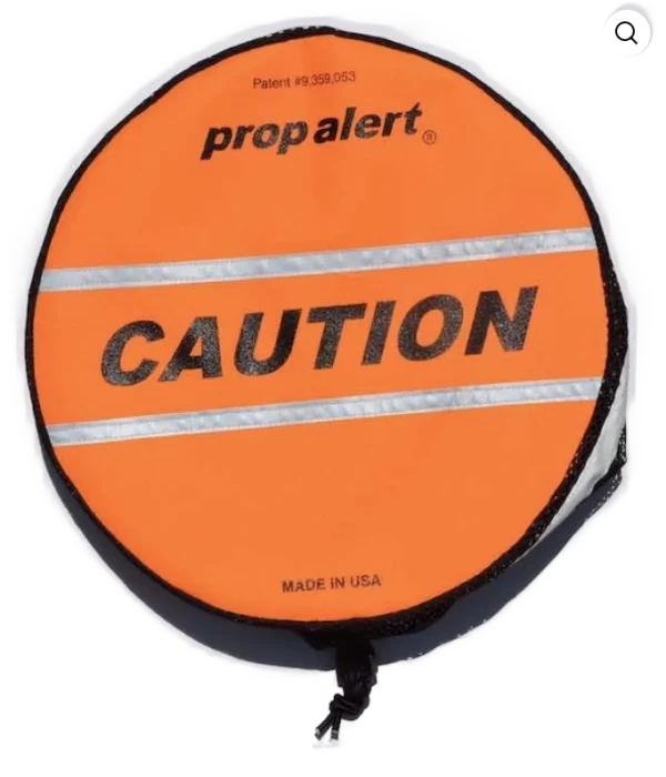 Orange Caution Large Prop Alert