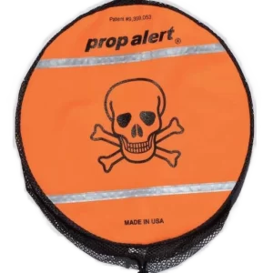 Orange Skull Large Prop Alert